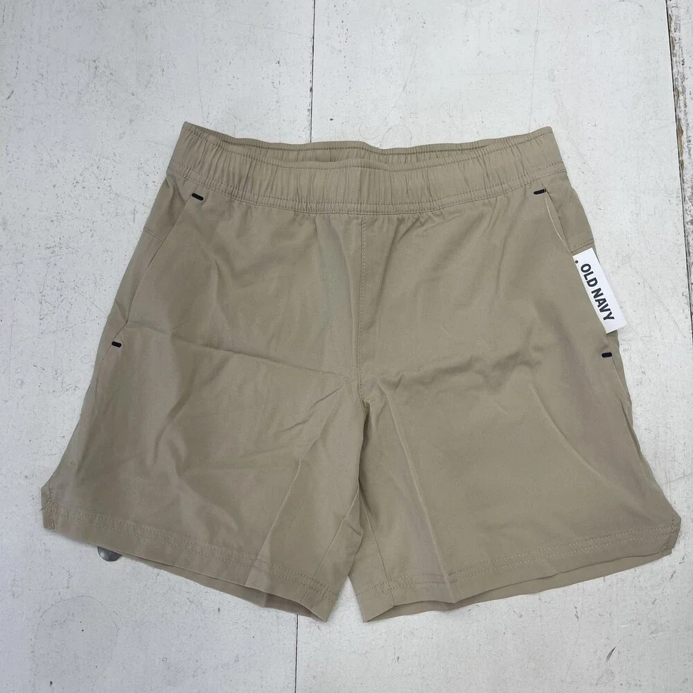 Old Navy Shorts Kids Medium Khaki StretchTech 5 in Inseam Quick-Dry Athletic